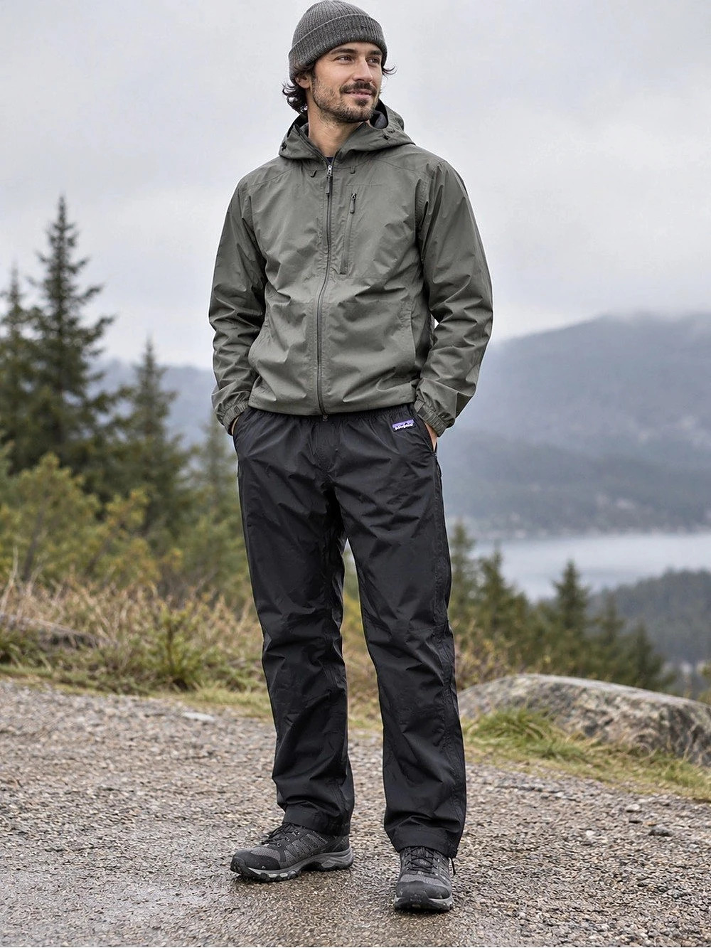 Patagonia Men’s Torrentshell 3L Rain Pants Black Medium NWOT